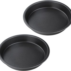 TOPINCN Sartén para pizza, 2 sartenes antiadherentes de acero al carbono grueso para hornear de cocina y panaderÃa (6 pulgadas) TOPINCN Sartén para pizza, 2 sartenes antiadherentes de acero al carbono grueso para hornear de cocina y panaderÃa (6 pulgadas)