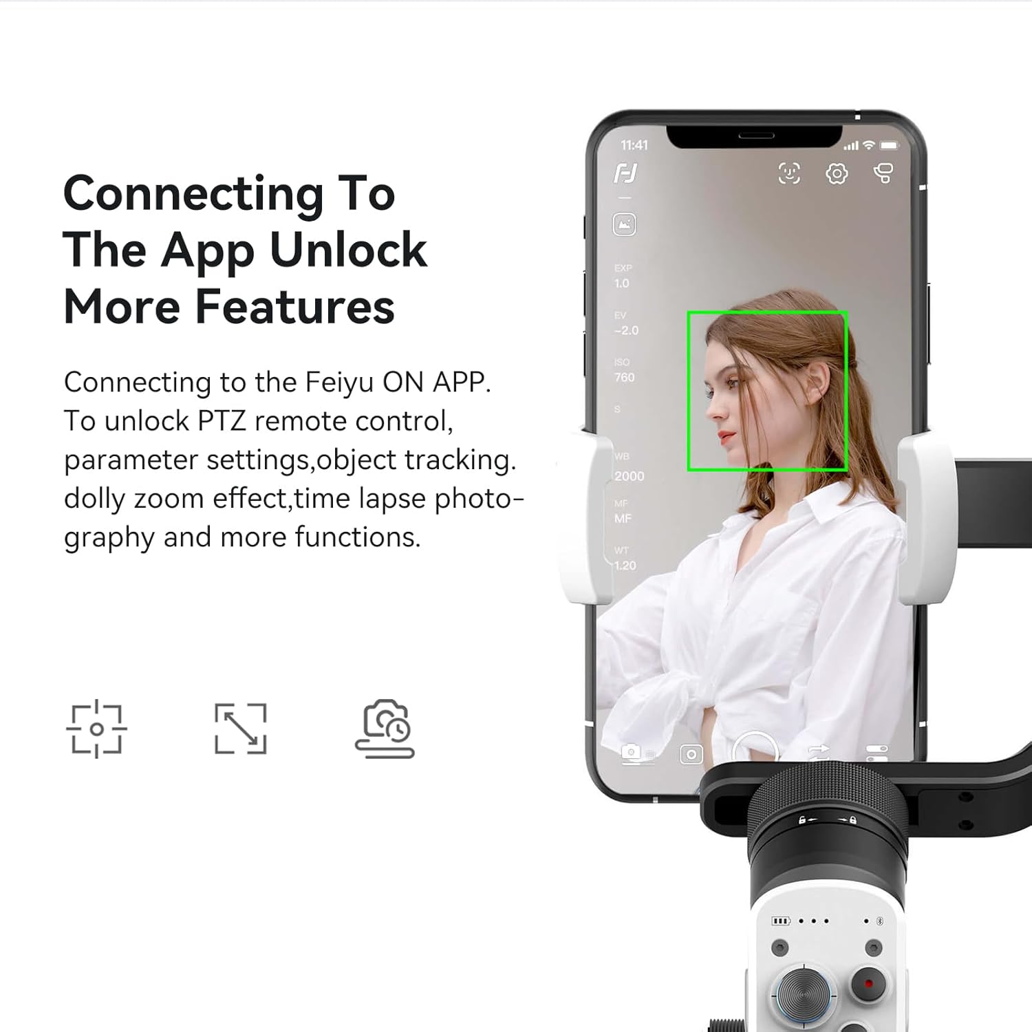 FeiyuTech Estabilizador de cardán de 3 ejes para smartphone con trípode estabilizador de video para todos los iPhone y Android Series Max 18.34 oz