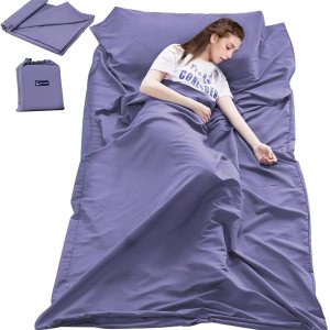 Bolsa de dormir para viajes, sábana de campamento, ligera, bolsa de dormir compacta, ligera, transpirable, cálida, espaciosa, para campamento, Bolsa de dormir para viajes, sábana de campamento, ligera, bolsa de dormir compacta, ligera, transpirable, cálida, espaciosa, para campamento,