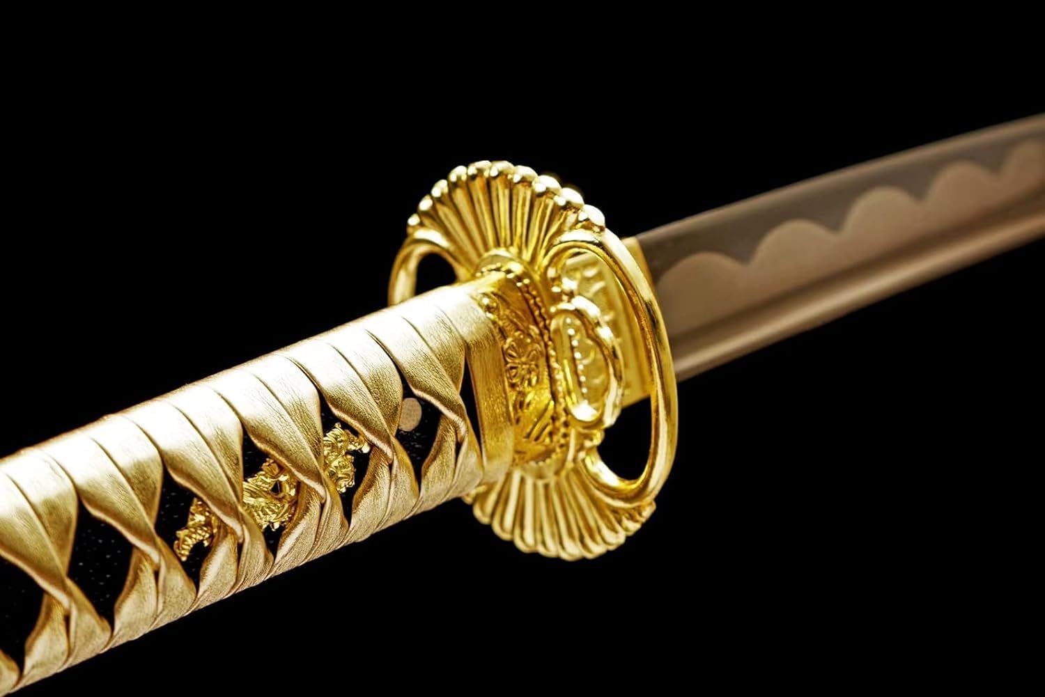 Espada samurái japonesa T1095 forjada a mano de acero de alto carbono, Katana negra y morada, hoja de espiga completa, lista para combatir