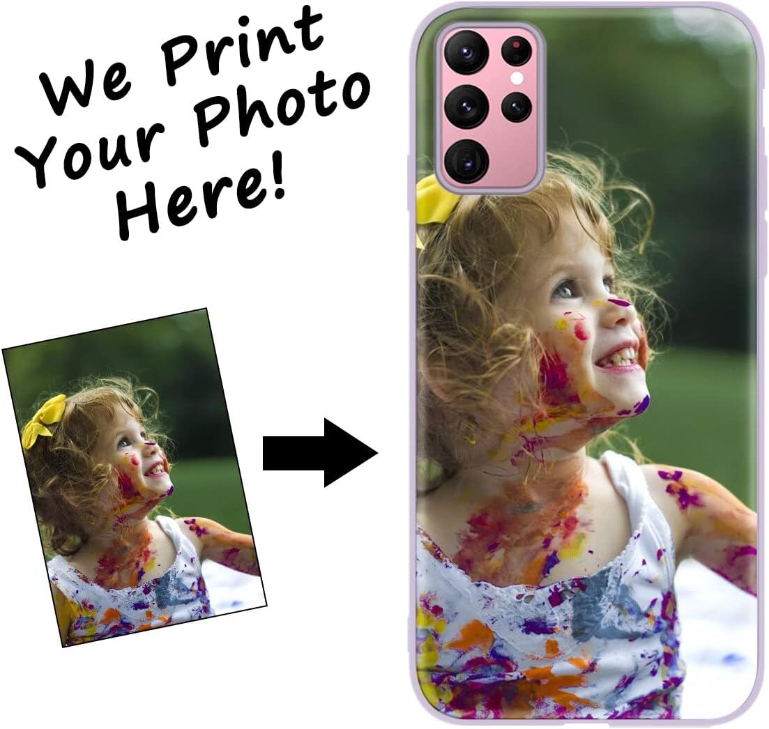 Eouine Funda de teléfono personalizada para Samsung Galaxy S22 Ultra 5G (6.8 pulgadas), fundas personalizadas para teléfonos con imagen, funda
