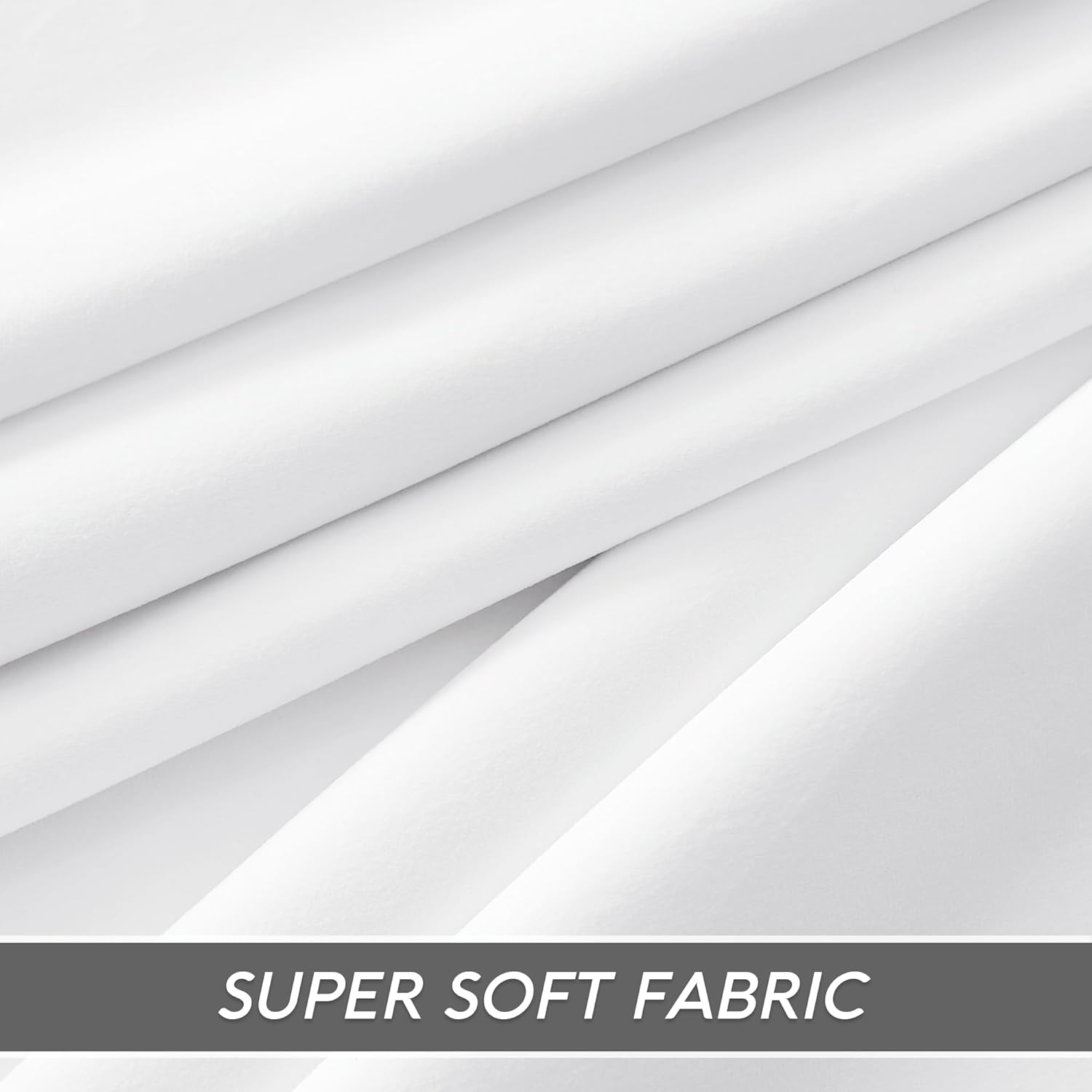 RYB HOME Cortinas de terciopelo blanco de 96 pulgadas, 2 capas para oscurecer la habitación, cortinas blancas para ventana para sala de estar, telón
