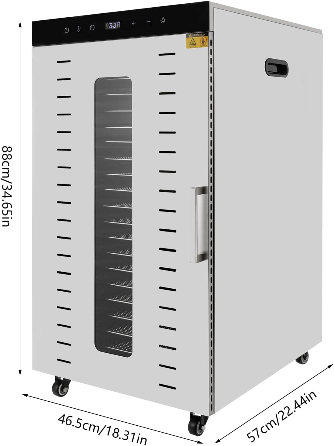 Máquina deshidratadora eléctrica de alimentos, 1700 vatios de alta calidad de carne de res de varios niveles, secadora de frutasverduras con