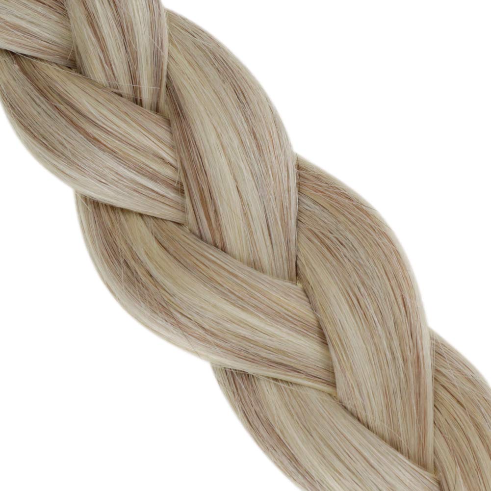 Hetto Extensiones de cabello humano nano anillo de 20 pulgadas, extensiones de cabello humano nano enlace, extensiones de cabello humano nano
