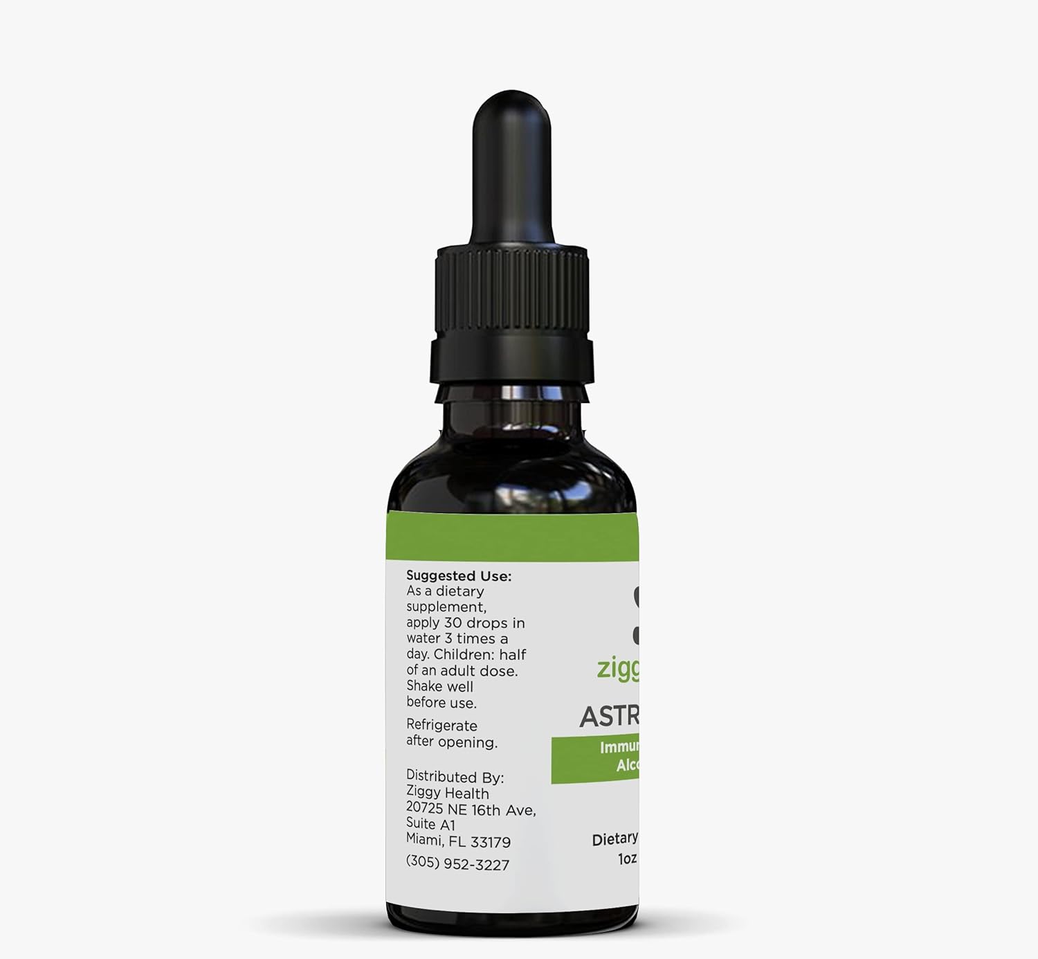 Ziggy Health – Gotas de tintura líquida con extracto de raíz de astrágalo, mezcla de hierbas, apoyo inmunológico, salud corporal, vegano, sin