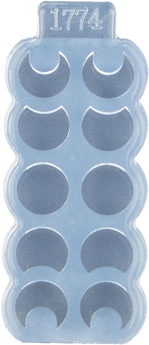 Moldes para aretes de forma redonda y forma de luna pequeña, molde de silicona para aretes de bricolaje, aretes de oreja, colgantes, manualidades de