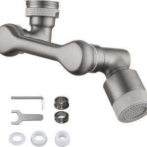 Extensor de grifo, aireador de grifo giratorio de 1080, certificación CUPC, dos modos de salida de agua, extensión de grifo de filtro giratorio para Extensor de grifo, aireador de grifo giratorio de 1080, certificación CUPC, dos modos de salida de agua, extensión de grifo de filtro giratorio para