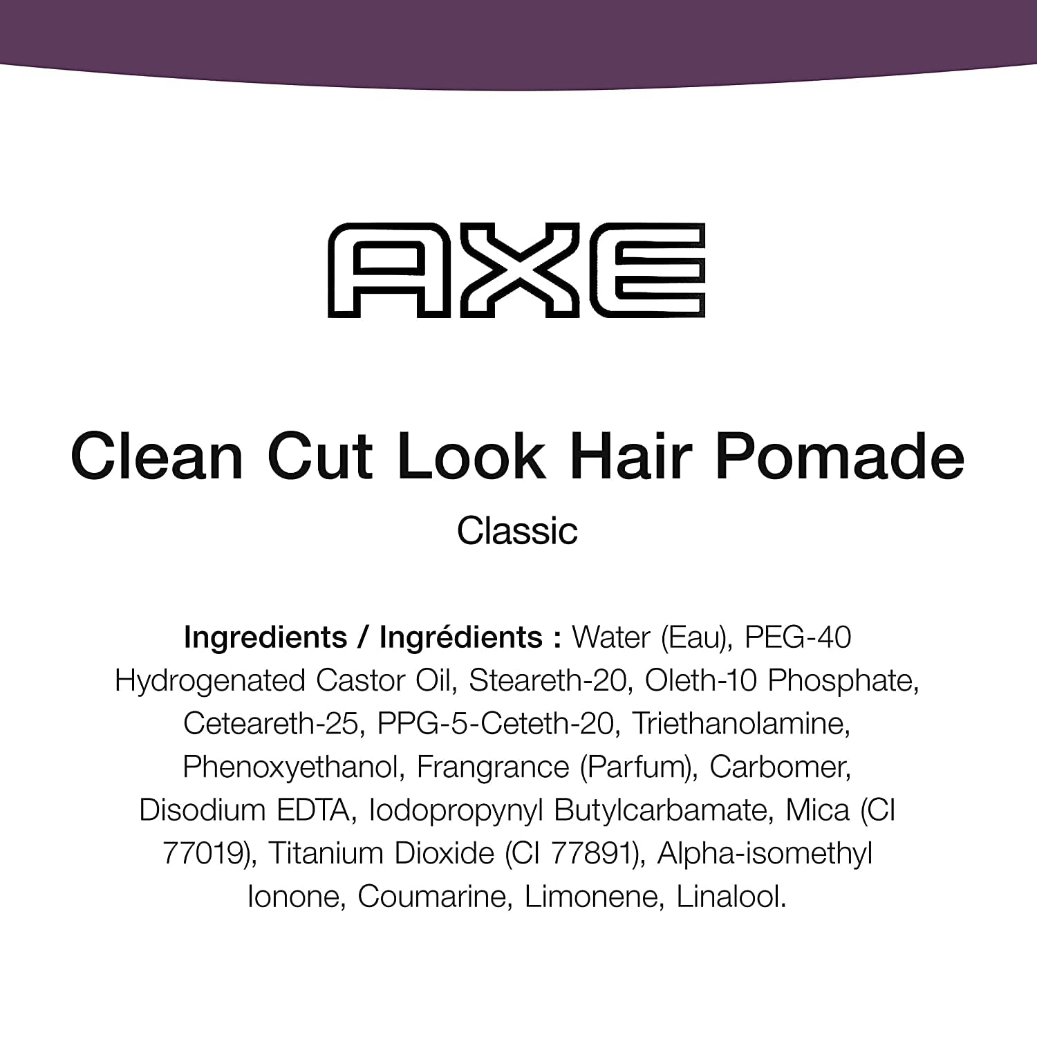 AXE Signature Clean Cut Look Classic Pomada, 2.64 onzas (paquete de 2)