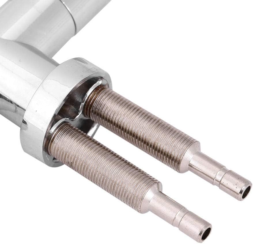 Grifo de fregadero de doble agujero, filtro de agua potable, 2 manijas para fregadero de cocina, ósmosis inversa cromada