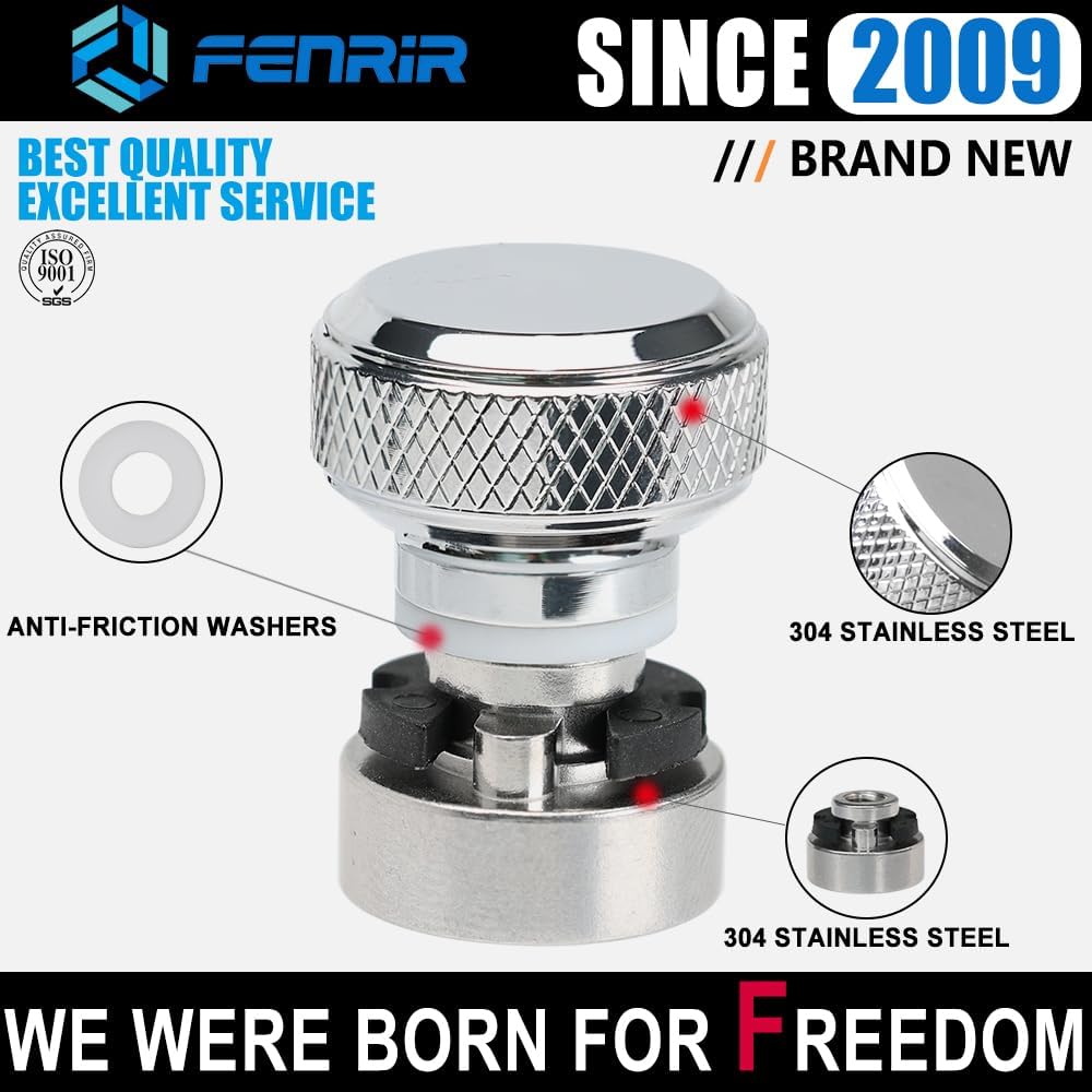 Fenrir Kit de base de tornillo de asiento de liberación rápida para motocicleta, acero inoxidable 304, acabado cromado para 1997-ahora Sportster