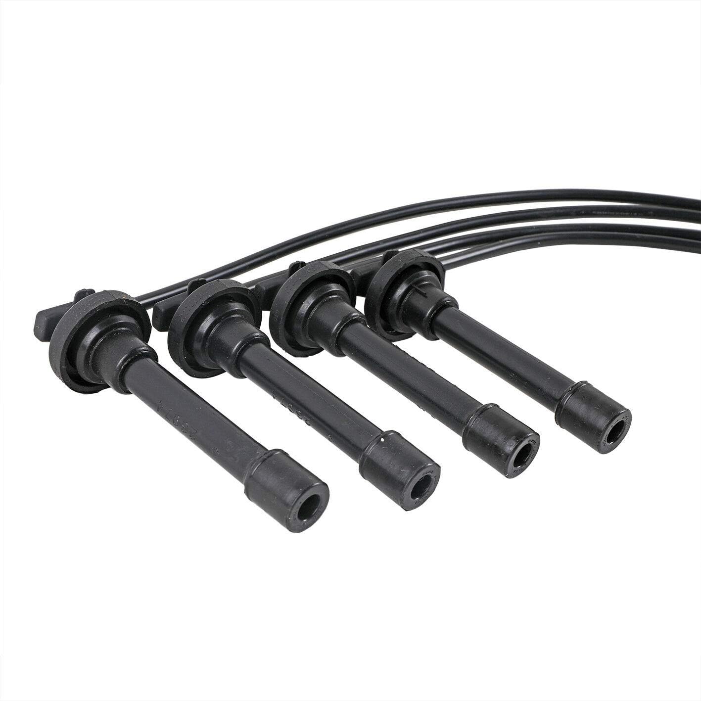 Cables de bujía de encendido de 0.276 in (juego de 4 piezas) para Nissan Altima 1997 1998 1999 2000 2001
