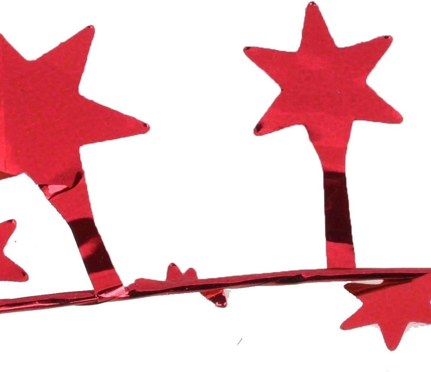 Guirnalda de alambre  Guirnalda de alambre de oropel en forma de estrella brillante de Colorfol, decoración de Navidad para árboles de Navidad,