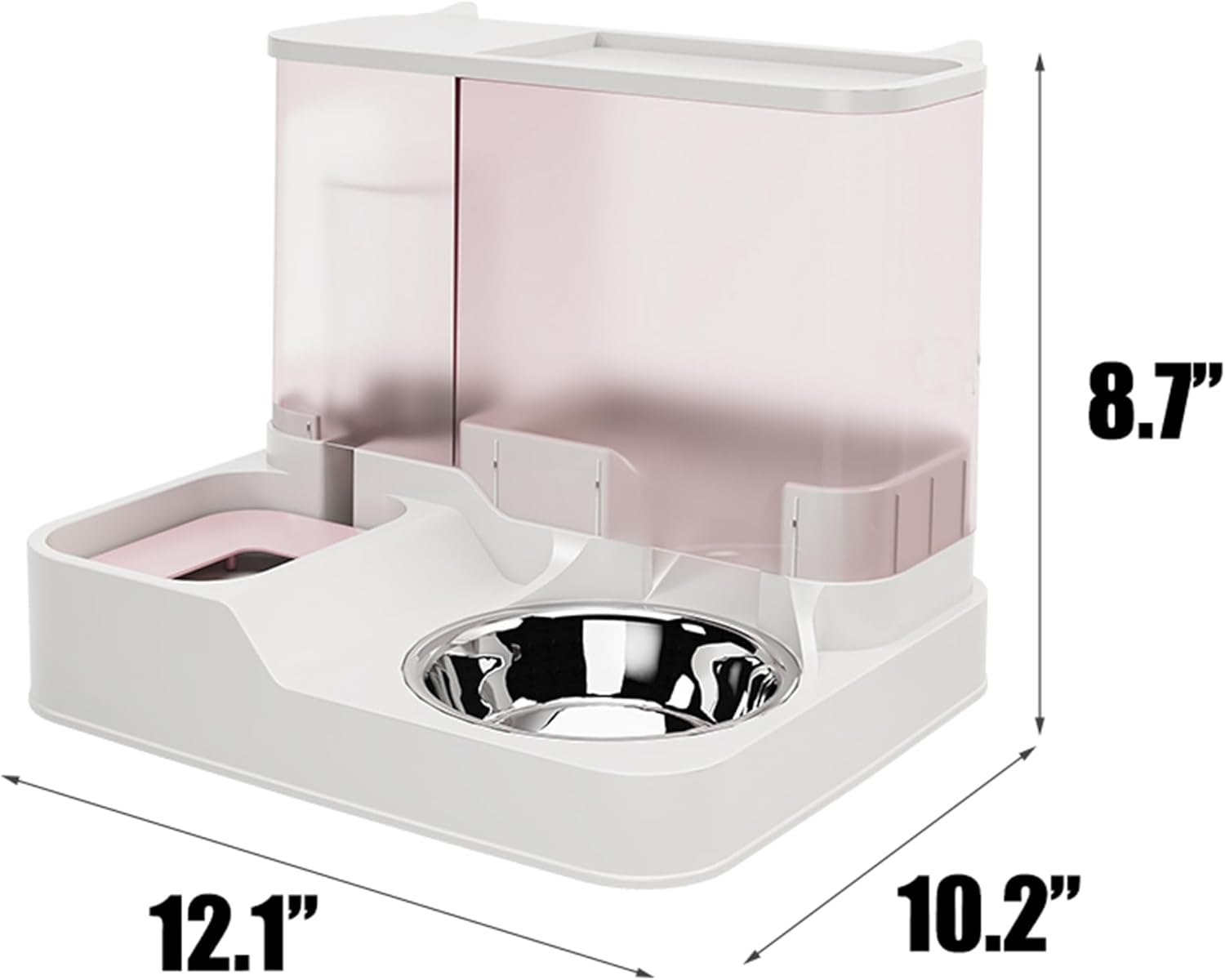 Dispensador automático de alimentos para gatos, dispensador de agua por gravedad para mascotas, cuenco de alimentos secos y suministros de riego