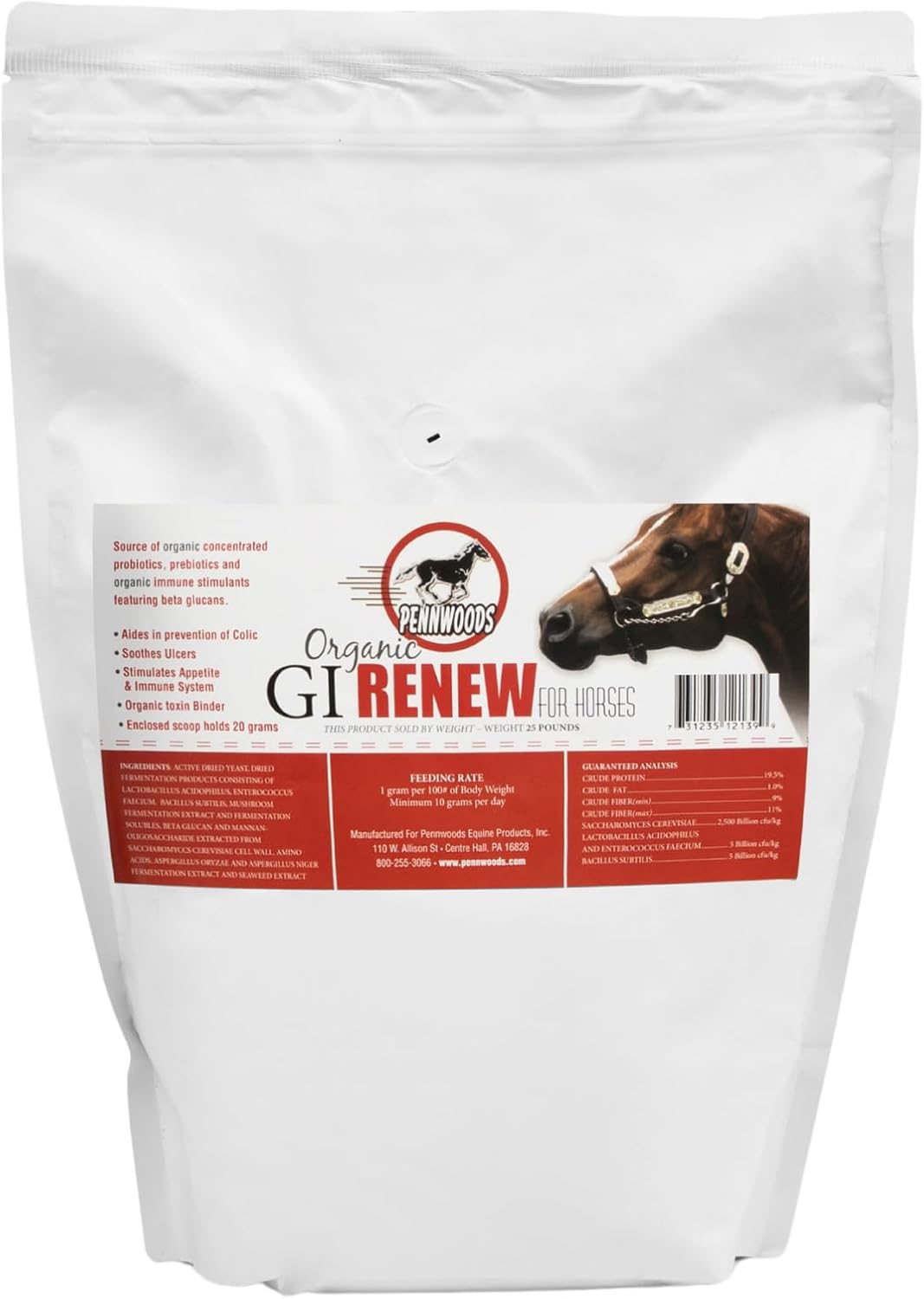 GI Renew, probióticos para estimulación equina, inmune y del apetito, prebióticos, enzimas digestivas  Suplemento para caballos que proporciona
