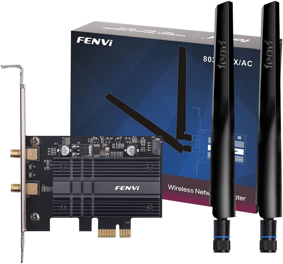 AX200 WiFi 6 PCIe Card BT5.2 Dual Band AX3000 802.11ax Adaptador de red inalámbrico de escritorio Soporte Windows 1110 para enrutador WiFi 6