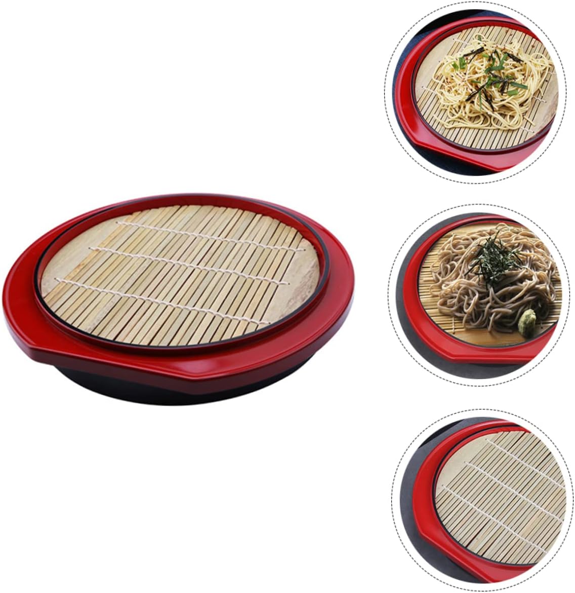 NOLITOY 1 Unidades Placa de fideos fríos japoneses Bandeja de fideos japoneses Plato de servir Plato de salsa japonesa Platos Japoneses Bandeja de