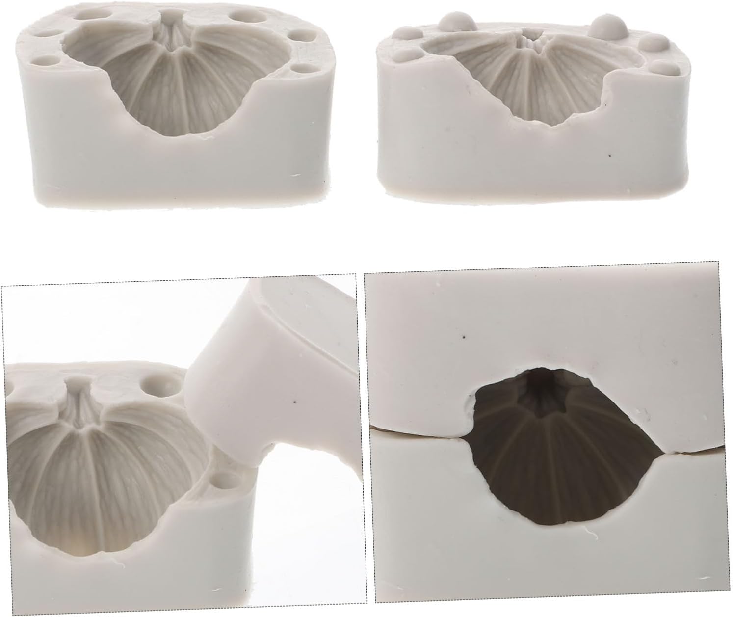 KJHBV Molde de silicona de calabaza para magdalenas, molde de caramelo, chocolate, mini galletas, molde de pastel de calabaza, moldes de caramelo de