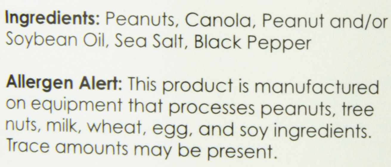 The Carolina Nut Company Peanuts, sal marina y pimienta, 12 onzas