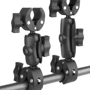 Abrazadera doble para cámara, 7.28″18.5cm y 8.86″22.5cm, doble abrazadera mágica, soporte de abrazadera para manillar de motocicleta para soporte de Abrazadera doble para cámara, 7.28″18.5cm y 8.86″22.5cm, doble abrazadera mágica, soporte de abrazadera para manillar de motocicleta para soporte de