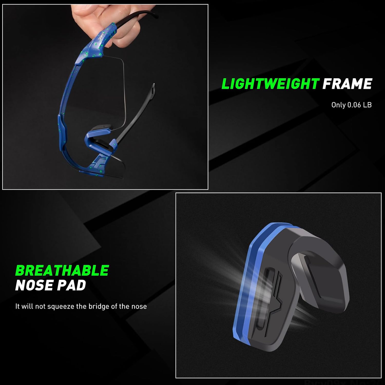 SCVCN Gafas de ciclismo fotocromáticas para hombres y mujeres, UV400, gafas deportivas para jóvenes, para correr, béisbol, golf