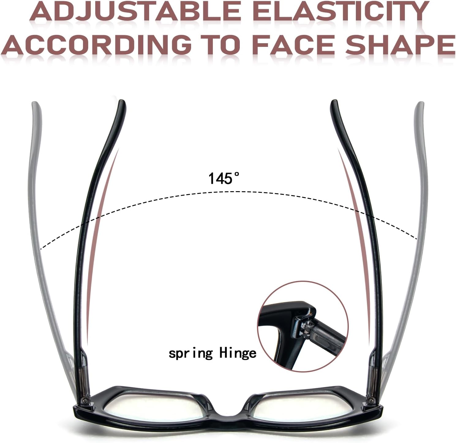 MMOWW Oversized Square Reading Glasses Fashion Cute Blue Light Blocking Computer Readers for Women 3 Pack