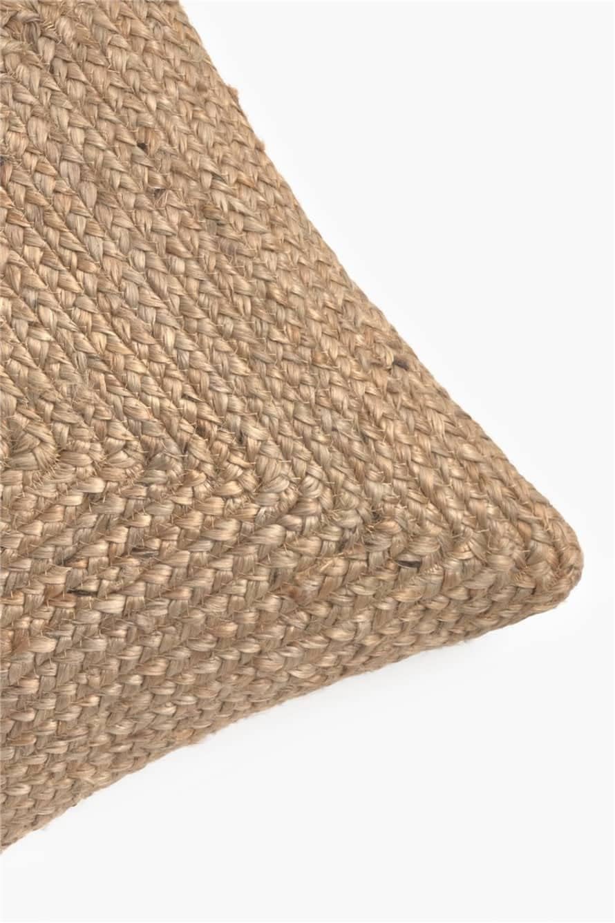 KLAVATE Fundas de cojín cuadradas de yute natural (18 x 18 pulgadas) tejidas a mano para sofá, decoración bohemia del hogar, funda de almohada