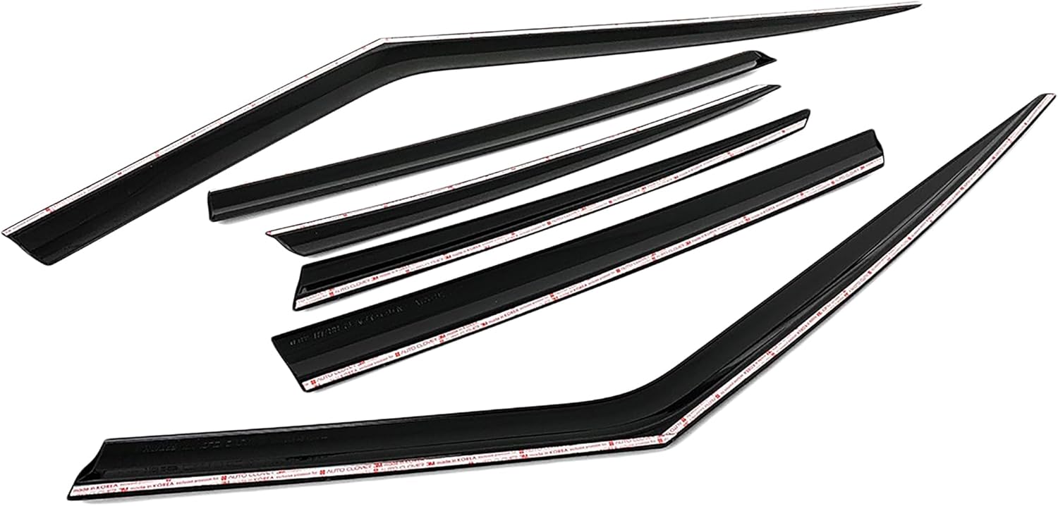 Northern Prime – Deflectores de viento y viserasprotectores de lluvia compatibles con Land Rover Range Rover Sport 2014-2022_Black_Tape-On Style (6
