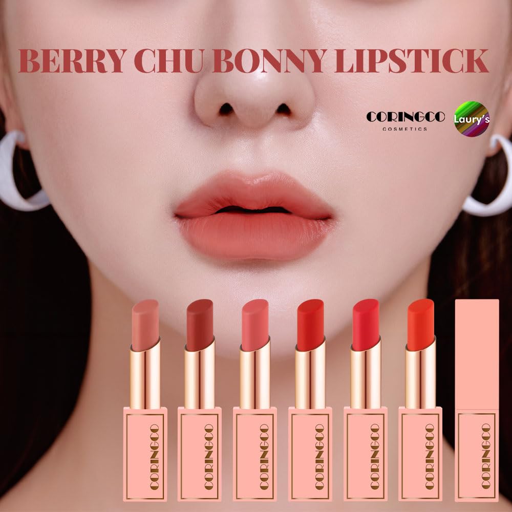 Berry Chu Lip Stick Velvet Matte Long Lasting Korean Idol Lip Makeup lápiz labial (B04)