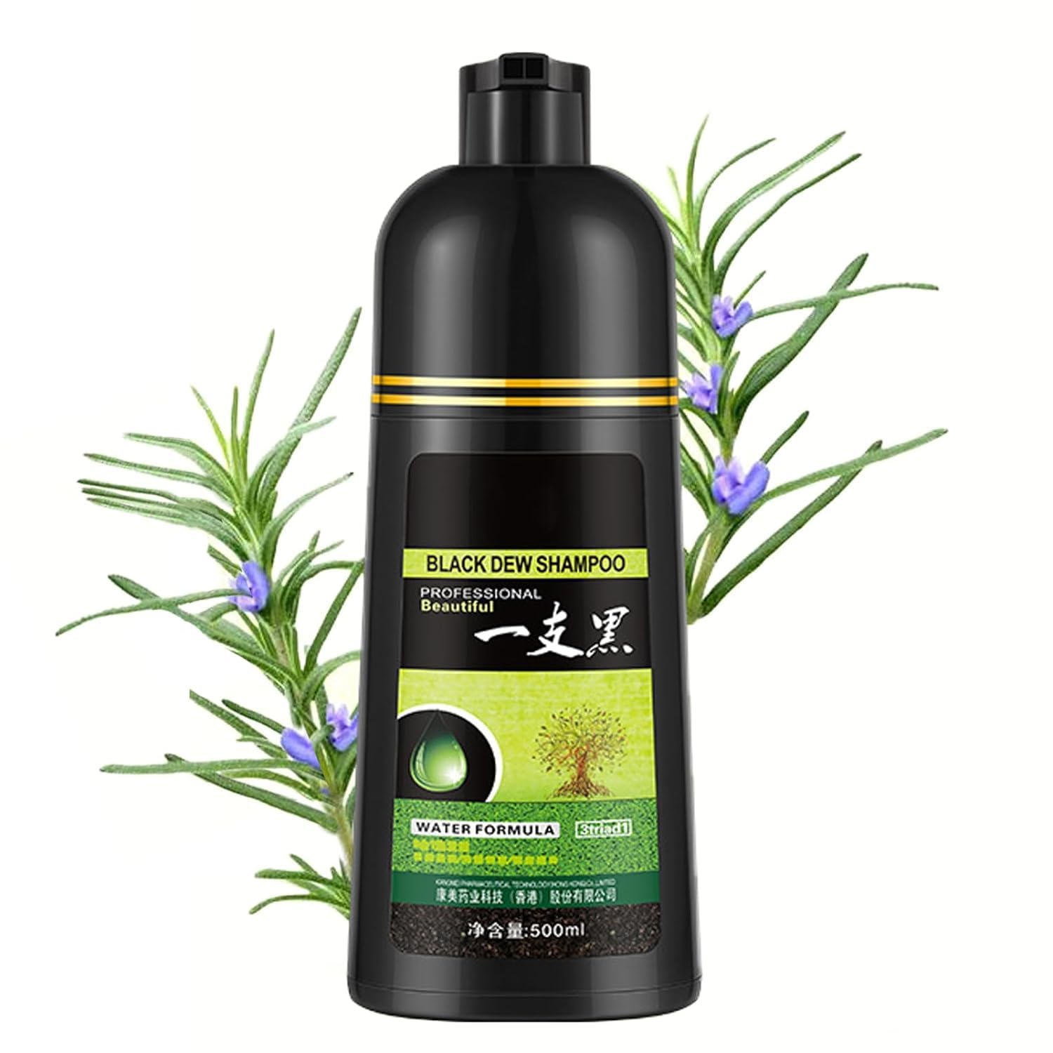 Champú de hierbas Yaguan, champú negro Yaguan, tinte para el cabello, champú para cabello negro Yaguan de Corea, champú efectivo para cabello blanco