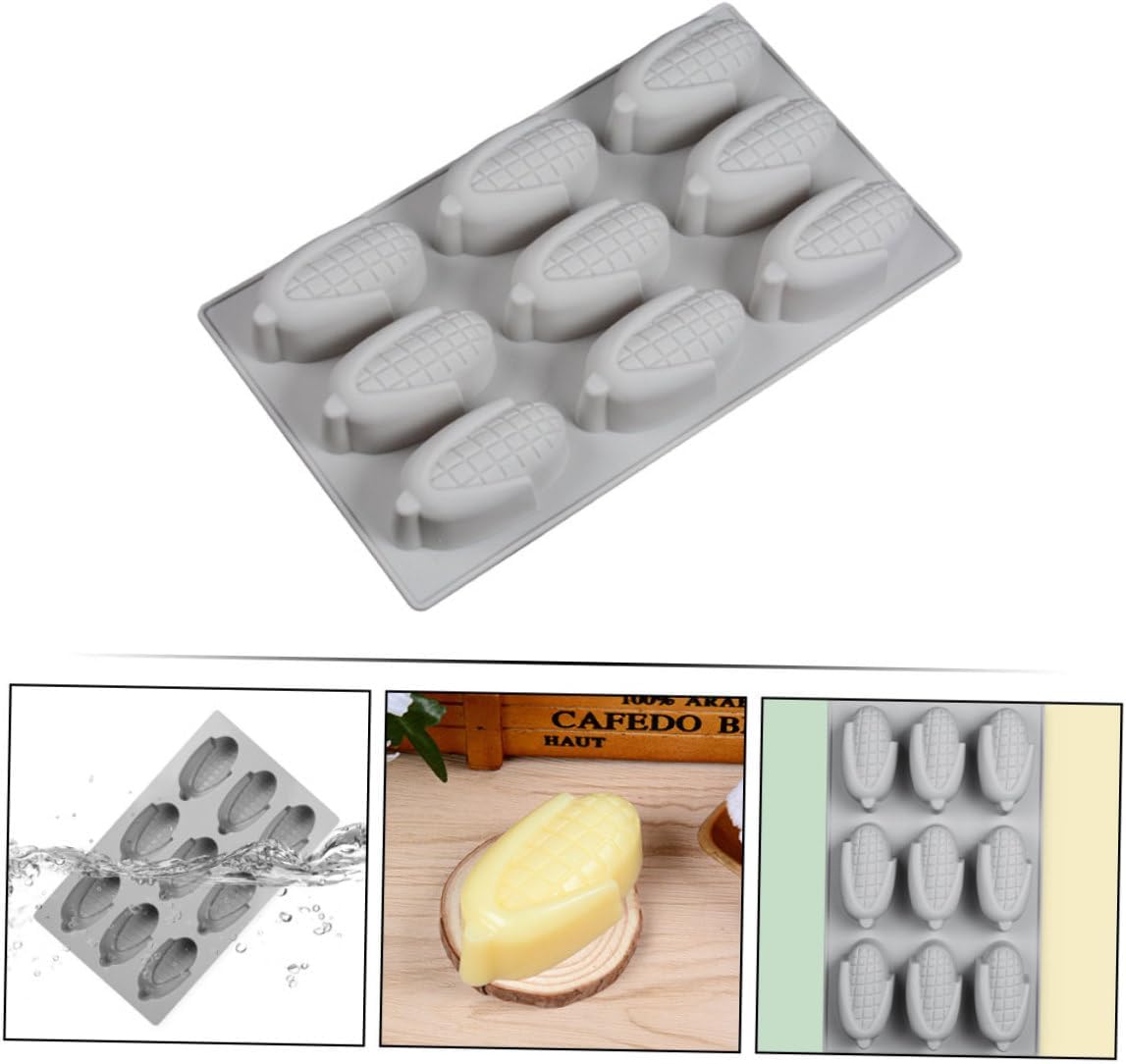 KICHOUSE Silicone Chocolate Mold Molde De Para Resina Cookie Mold Corn Candy Mold Silicone Mold Cute Silicone Candy Mold Candy Baking Mold Candy