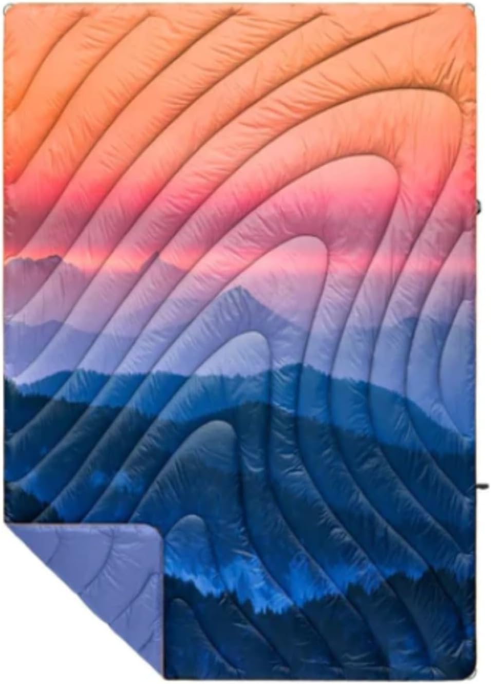 Rumpl The Original Puffy – Manta impresa para acampar al aire libre, para viajes, picnics, viajes a la playa, conciertos, 52 x 75 pulgadas,