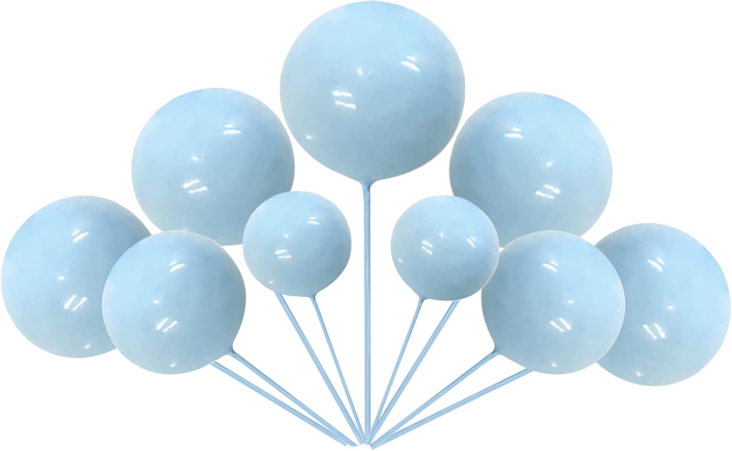 24 piezas de bolas para decoración de tartas, bolas, para cupcakes, bolas de espuma, decoración de tartas, mini globos para decoración de tartas,