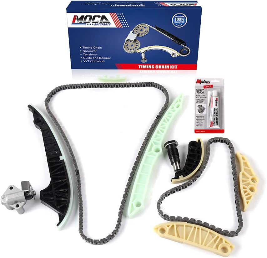 MOCA Kit de cadena de distribución para Audi A3 08-13 y para Audi A3 Quattro 08-13 y para Audi A5 10-15 y para Audi A5 Quattro y para Audi A4