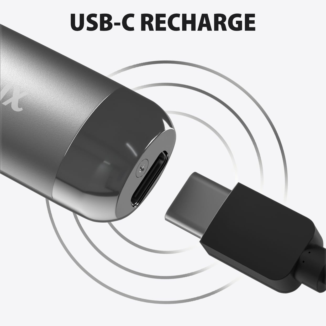 Encendedor electrónico de velas de arco, resistente al viento, sin llama, recargable por USB, con botón seguro (1 unidad, negro)