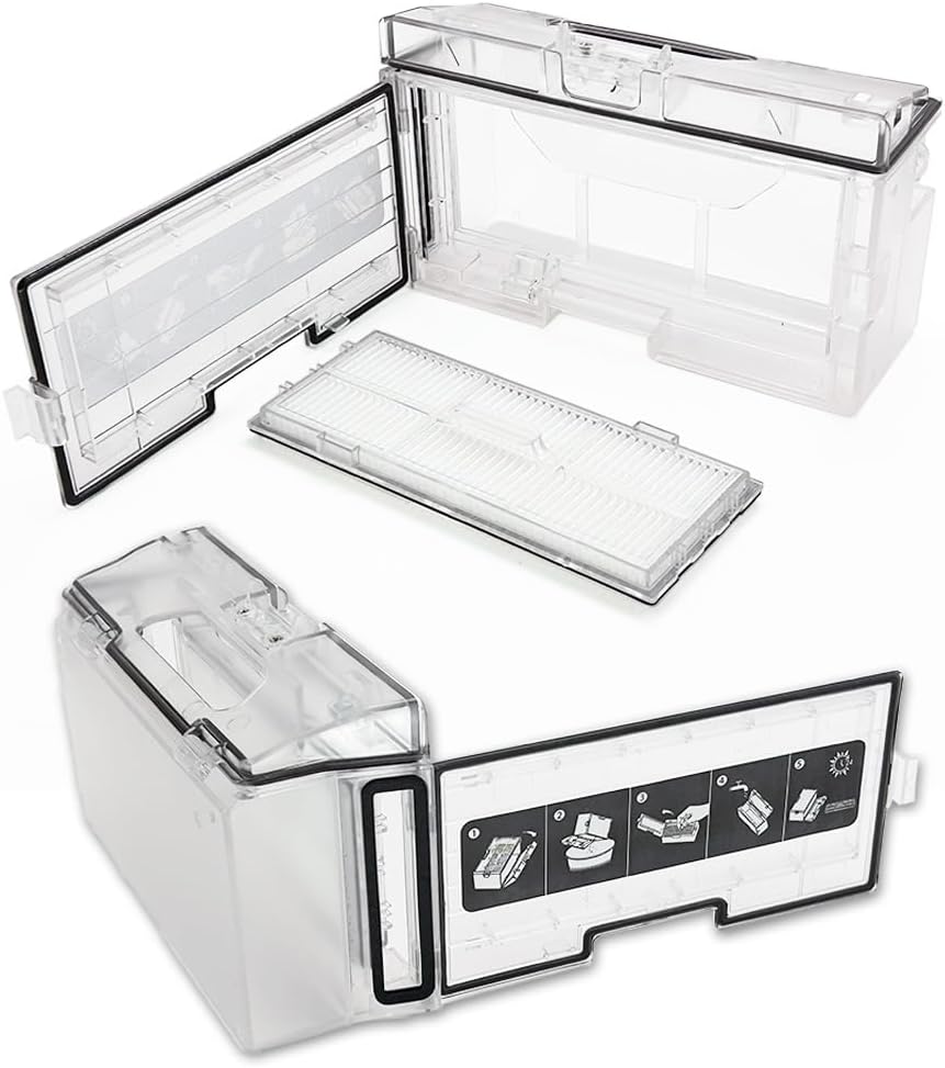 Ytaland – Caja de depósito de polvo de repuesto para Roborock S8 S8+ S8 Pro Ultra S8 Plus-WHT Robot Aspirador Piezas