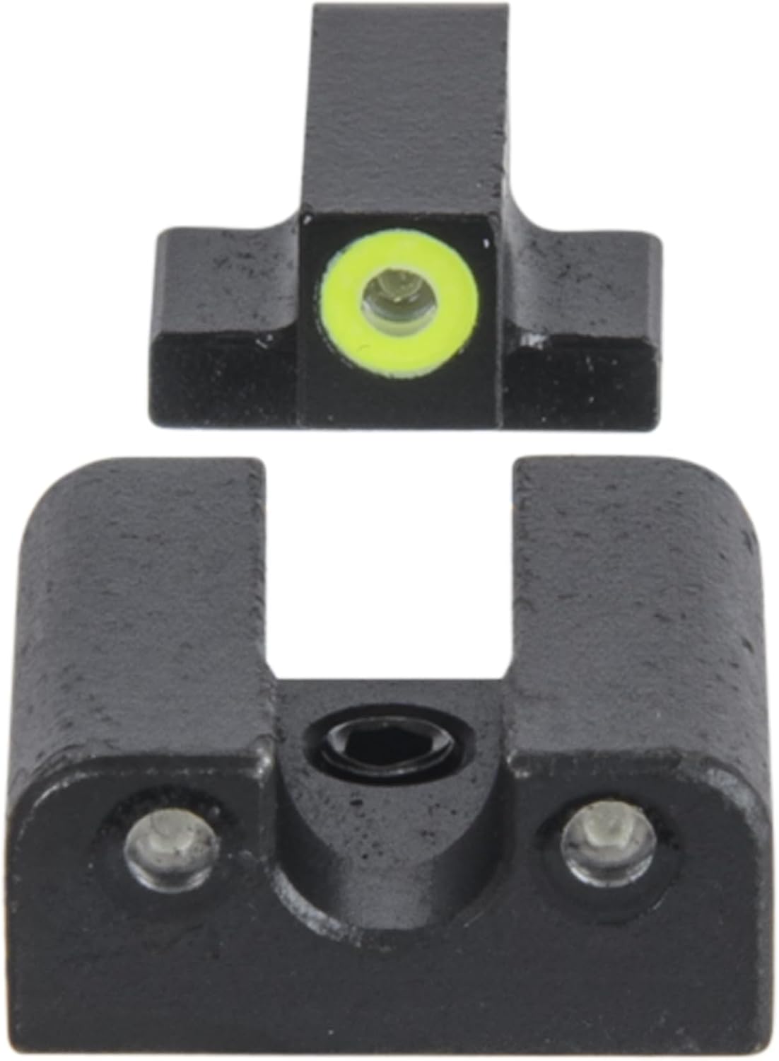 MEPRO Hyper-Bright tritium Night Sights Compatible with Canik TP Series (New Models), Green tritium dots,Extra Bright Colored Front photoluminescent