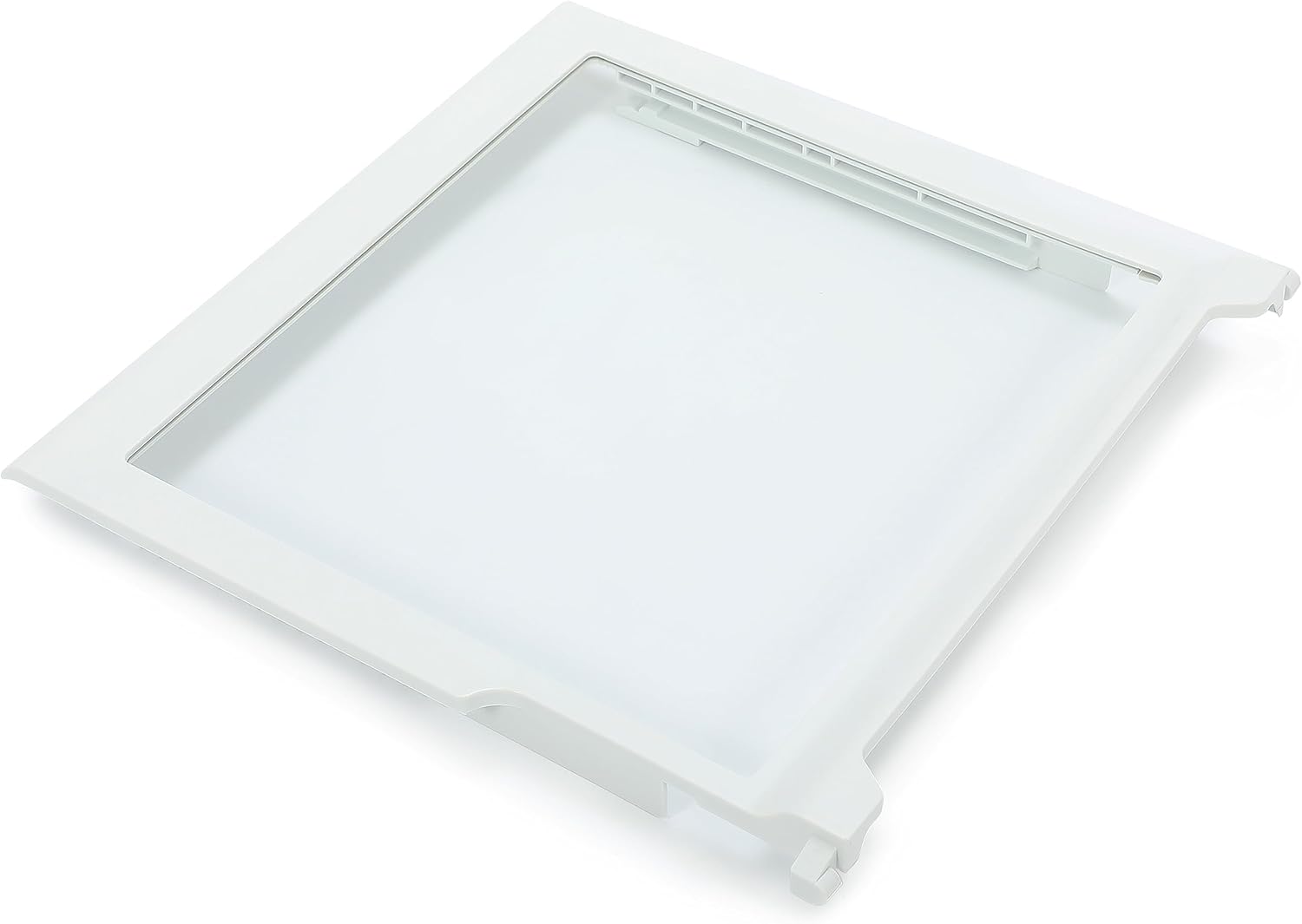 HECASA AP6018409 W10276341 W10167066 Estante de vidrio para refrigerador compatible con Whirlpool Kenmore Sears Refrigerador Vidrio de plástico