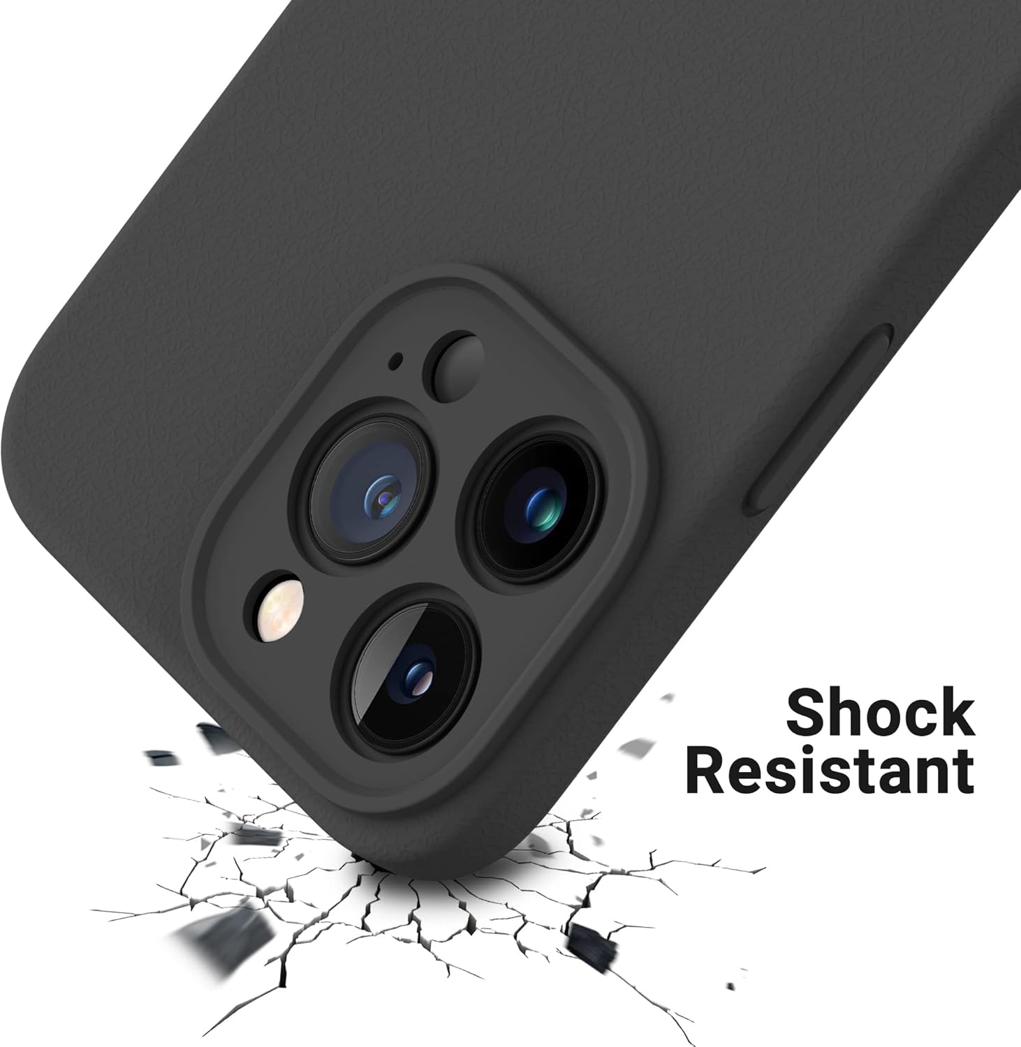 OTOFLY Diseñada para iPhone 13 Pro Max, funda delgada de silicona a prueba de golpes con protector de lente de cámara para iPhone 13 Pro Max de 6.7