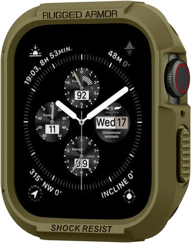 Spigen Rugged Armor – Funda diseñado para Apple Watch de 1.73 pulgadas de variación