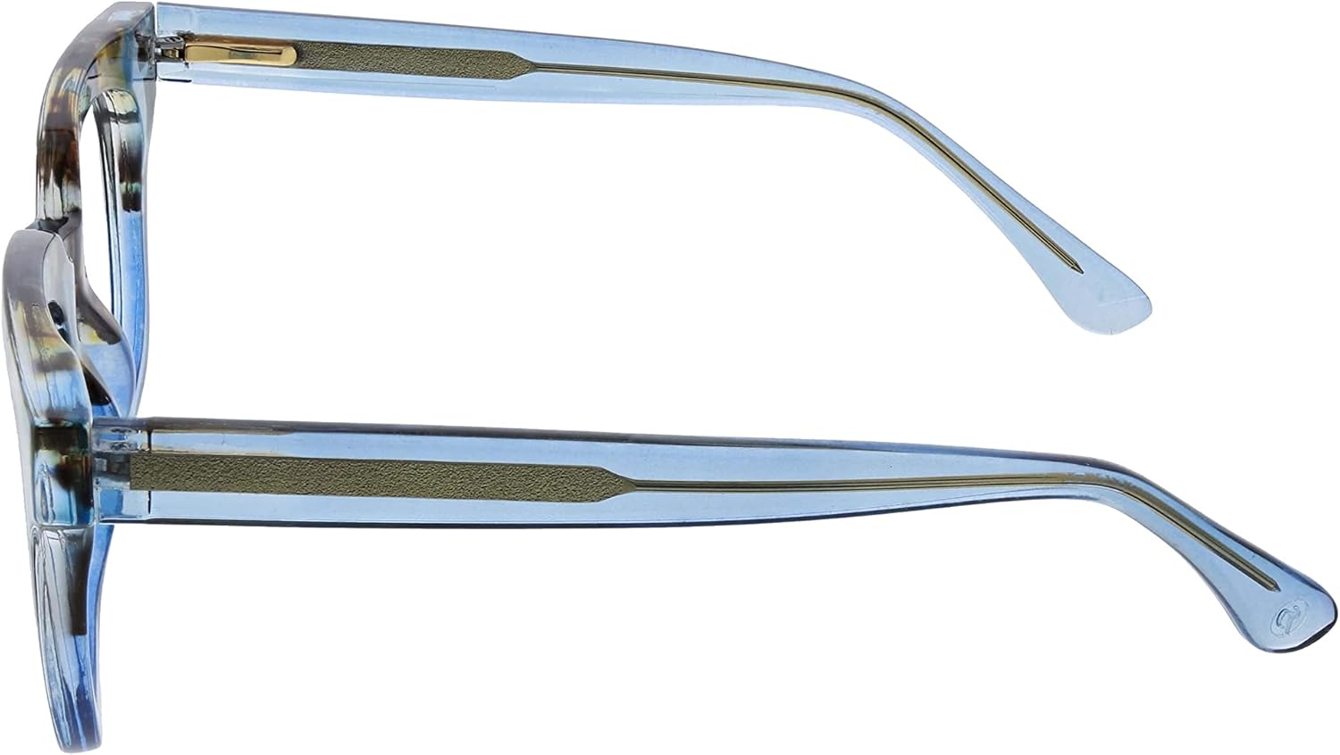 Peepers de PeeperSpecs – Lentes de lectura Showbiz Soft para mujer, cuadrados, con bloqueo de luz azul, Cuarzo AzulAzul, 50