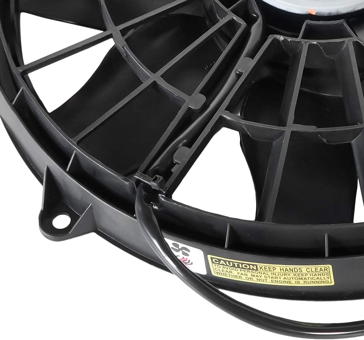 DNA Motoring OEM-RF-0078 CH3115119 Reemplazo del conjunto del ventilador de refrigeración del radiador estilo fábrica, negro