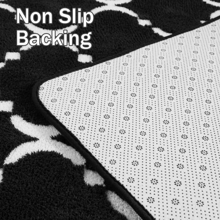 YJ.GWL Alfombra geométrica grande y suave para dormitorio, sala de estar, 6 x 9 pies, alfombra moderna de espuma viscoelástica para interiores,