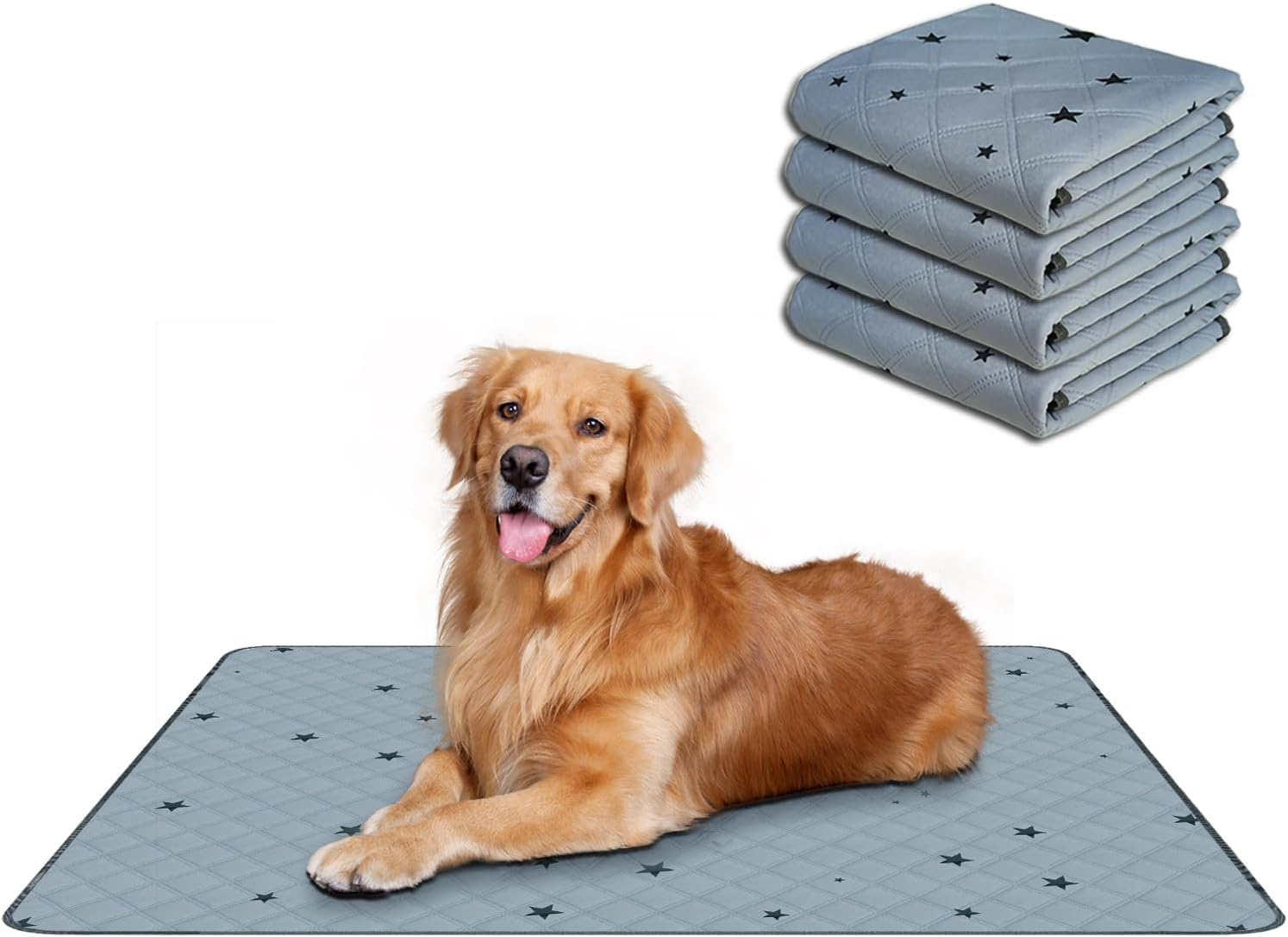Almohadillas lavables para orina para perros, reutilizables, absorbentes, a prueba de fugas, antideslizantes, para entrenamiento de orinal. 24 x 36