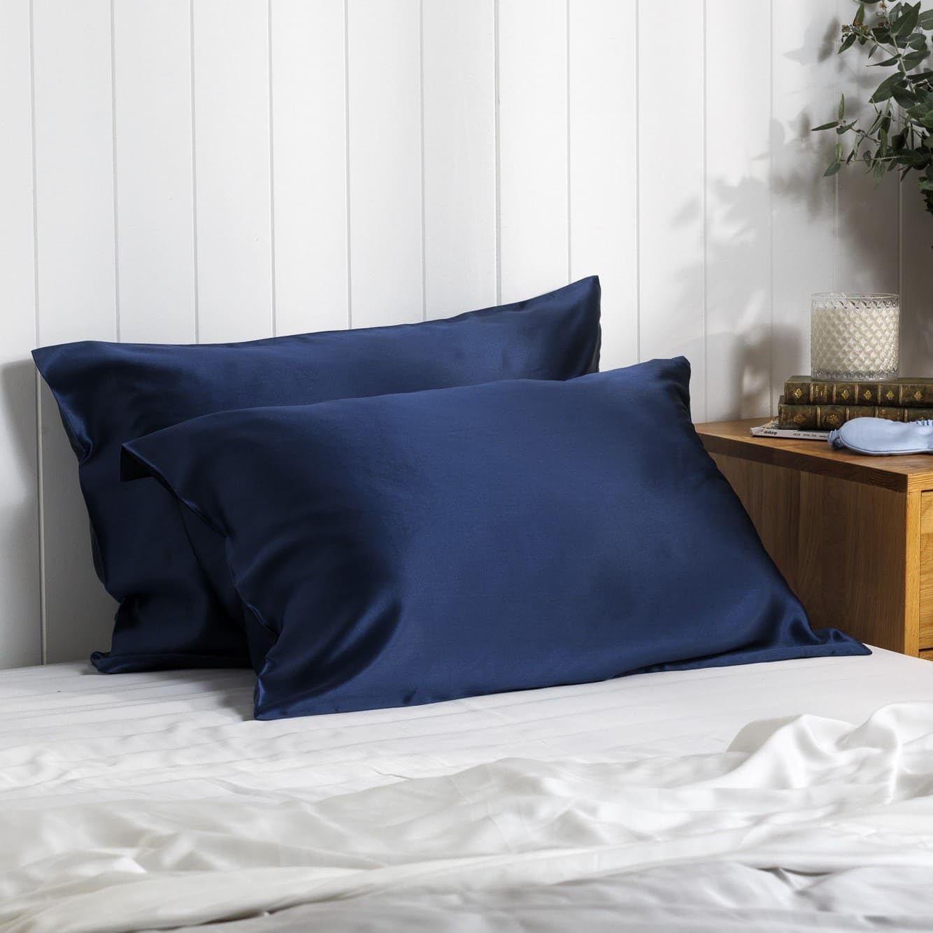 Fundas de almohada de seda real  Lujosa funda de almohada de seda de morera de grado 6a de 30 momme  Funda de almohada de seda para cabello y piel,