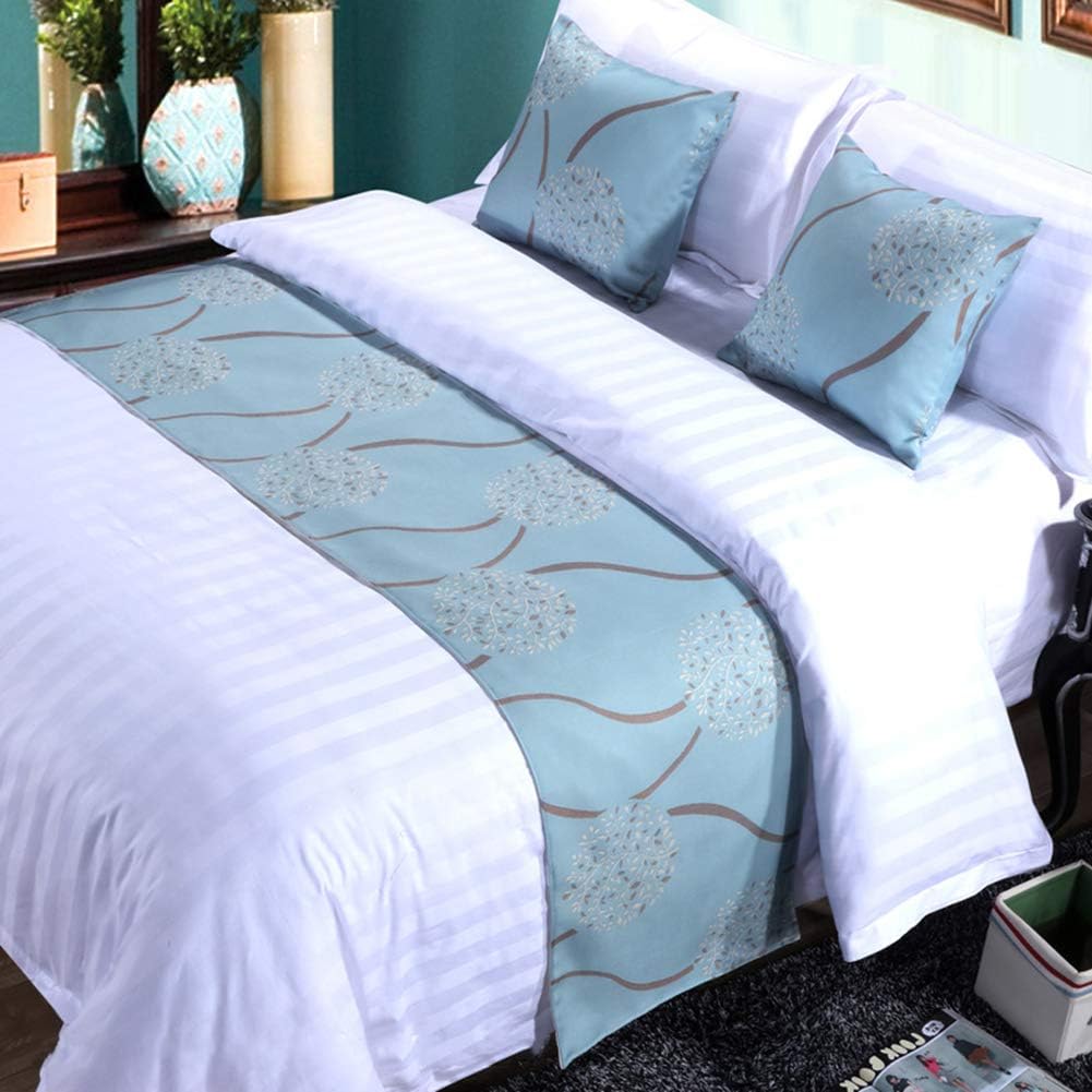 Twelve Bufanda de cama regalo 2 unids funda de almohada, corredor de cama ondulante, ropa de cama King, bufandas de casa de huéspedes, hotel,