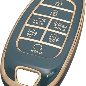 OFFCURVE Funda para llavero Hyundai para 7 botones 2019 2020 2021 Hyundai Sonata Nexo 2022 Hyundai Tucson 2023 Palisade Santa Fe Smart Key Holder OFFCURVE Funda para llavero Hyundai para 7 botones 2019 2020 2021 Hyundai Sonata Nexo 2022 Hyundai Tucson 2023 Palisade Santa Fe Smart Key Holder