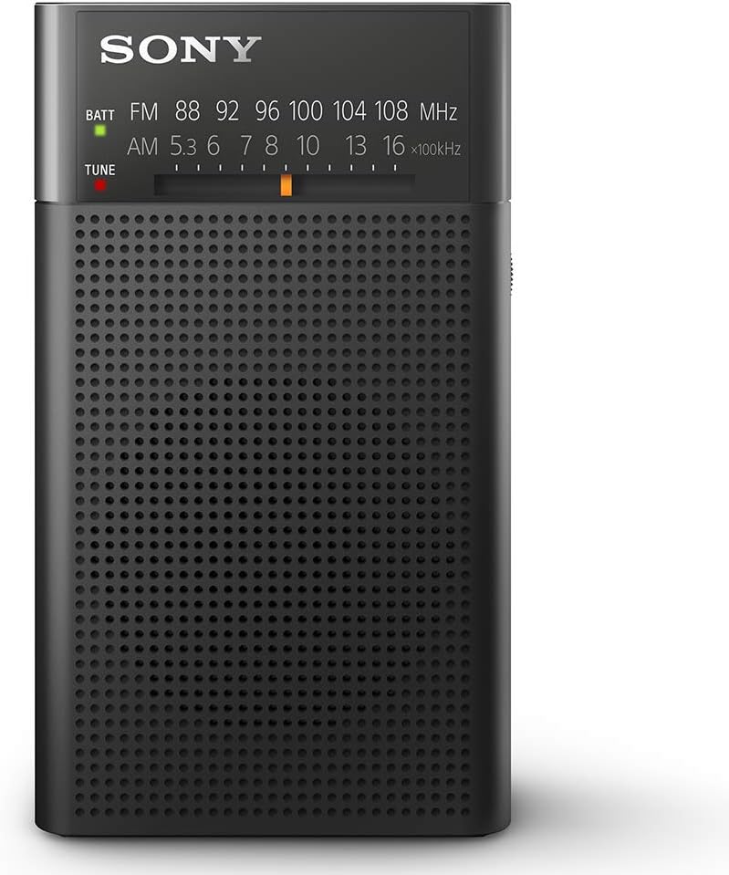 Sony handyi-po-taburazio ICF – P26 FMAMWide FM Soporte Portrait Notebook Black icf – P26 B