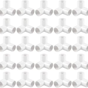 20 accesorios de PVC de 1 pulgada y 3 vías, codo de PVC, accesorios de tubería de PVC resistentes, accesorios de cono de PVC para conexión 20 accesorios de PVC de 1 pulgada y 3 vías, codo de PVC, accesorios de tubería de PVC resistentes, accesorios de cono de PVC para conexión