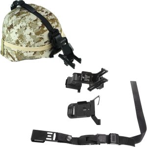 Fabater Soporte de gafas de visión nocturna, correa de sujeción para casco NVG, soporte táctico para casco, ángulo ajustable, soporte de montaje Fabater Soporte de gafas de visión nocturna, correa de sujeción para casco NVG, soporte táctico para casco, ángulo ajustable, soporte de montaje