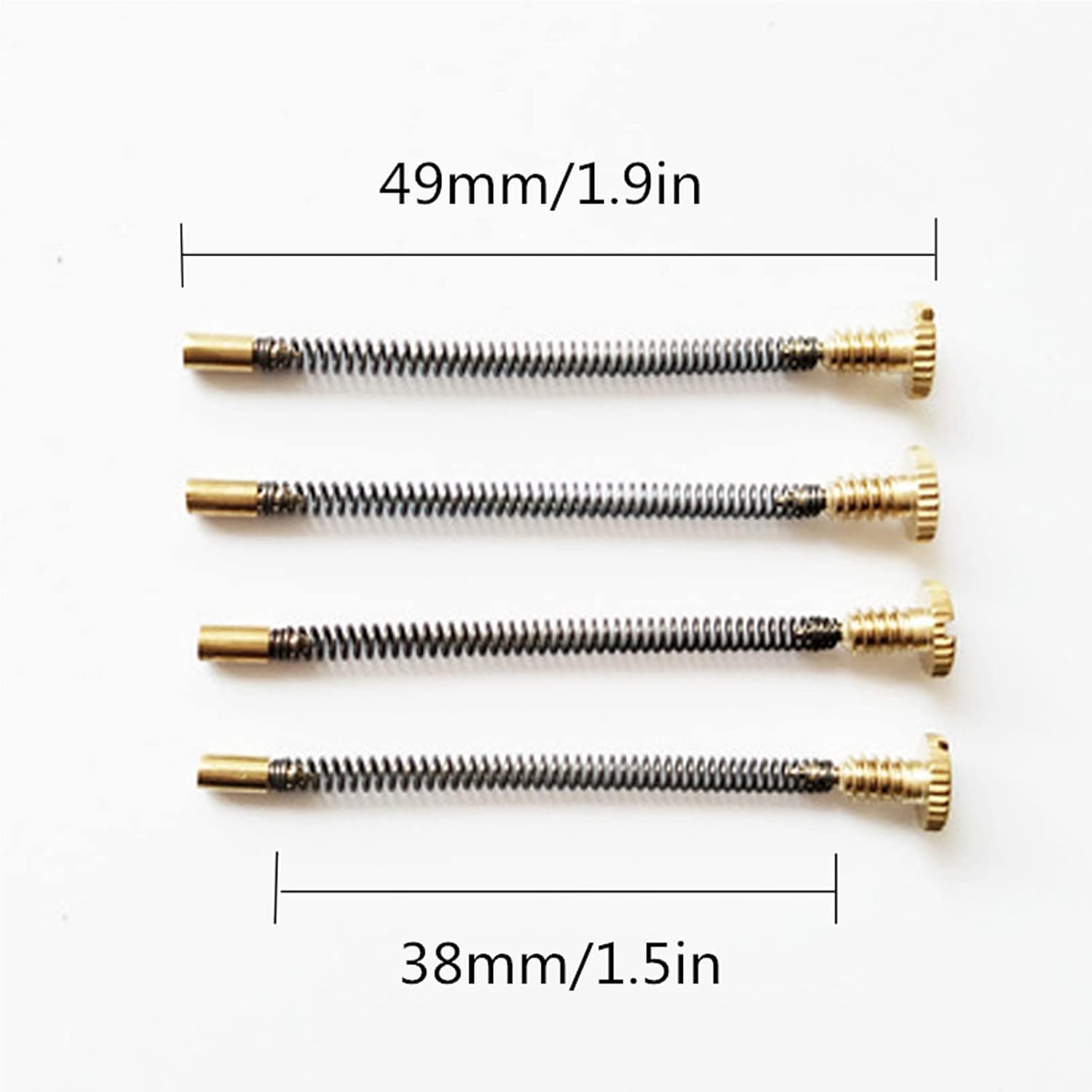 OLDENDO Kit de reparación de repuesto para encendedor Flints Tornillo Primavera Placa Base Accesorios para encendedor 4 piezas (Longitud 49 mm1.93